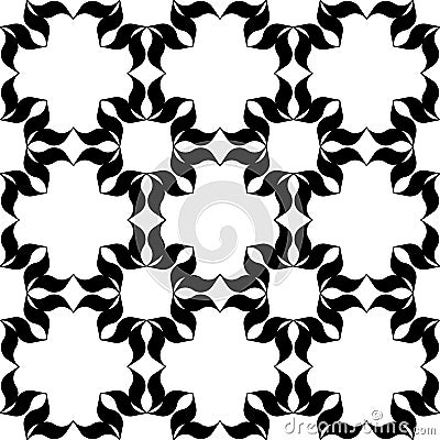 Black and white pattern Vector Illustration