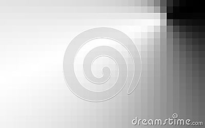 Black and white pixelatied background. Pixelation. Stock Photo