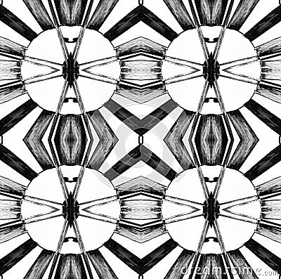 BLACK AND WHITE POP ART DUPLICATION IMAGE Stock Photo