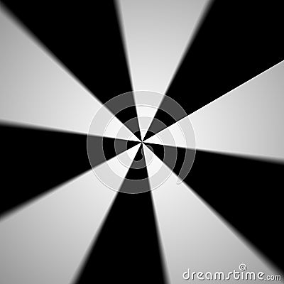 Black and white radial pattern abstract background Stock Photo