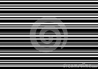 Black and white random horizontal stripes background for use as wallpaper Stock Photo