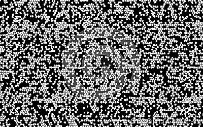 Black and white mosaic random squares pattern Stock Photo