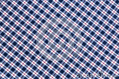 Black and White and Red Plaid Textile Fabric Texture Stock Photo