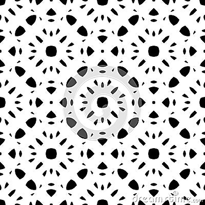 Black & white repeat ornamental texture Vector Illustration