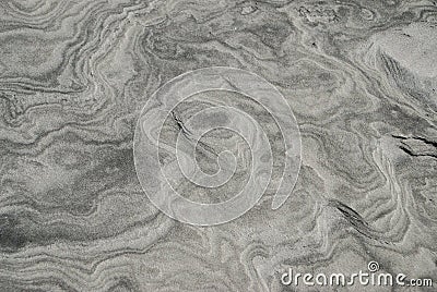 Black and White Sand Swirls Stock Photo