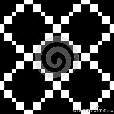 Black and white seamless geometrical pattern Vector Illustration