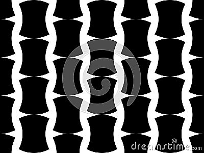 Black and white seamless pattern. Background for promotional items, wallpapers and prints. Vector illustration Vector Illustration