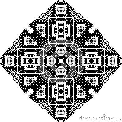 Black and white simple star shape geometric seamless pattern, vector Black and white simple star shape geometric seamless pattern, Vector Illustration