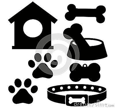 Black and white sketch of a beautiful basset,terrier, buldog, animal dods pattern on a background drawing picture Flat vector Vector Illustration