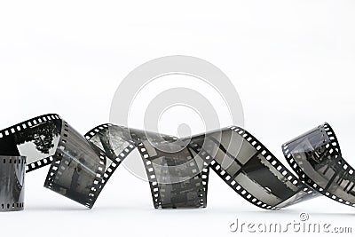 Black-and-white slide film Stock Photo