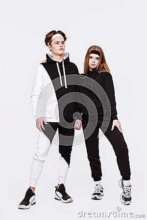 Black and white sportswear Stock Photo