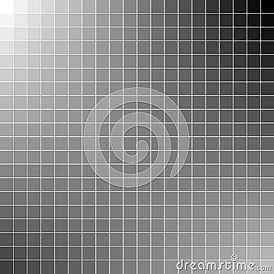 Black and white square mosaic background Vector Illustration