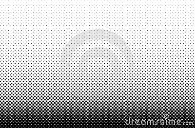Black and white with stars halftone pattern. Geometrical background. Vector Illustration