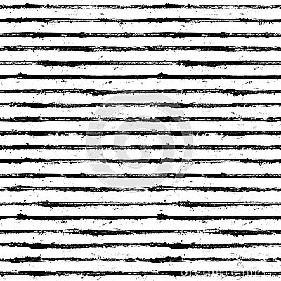 Black and white stripe grunge seamless pattern. White stripes on black background Stock Photo