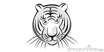 tiger head2 Stock Photo