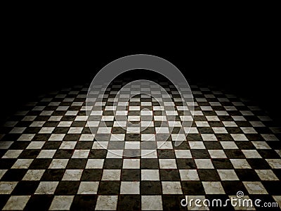 Black and white tiles Stock Photo