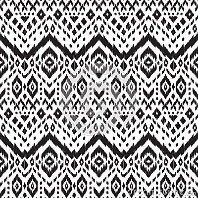 Black and white vector seamless pattern. Vector Illustration