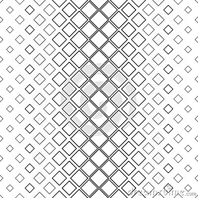 Black and white vertical square pattern background - monochromatic vector illustration from diagonal squares Vector Illustration