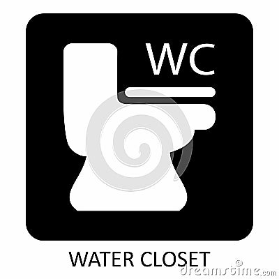 Water closet icon Stock Photo