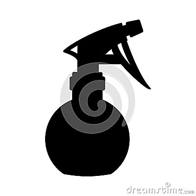 Black and white water sprayer silhouette Vector Illustration