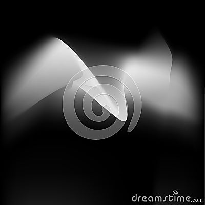 Black and white wave background, vector Vector Illustration