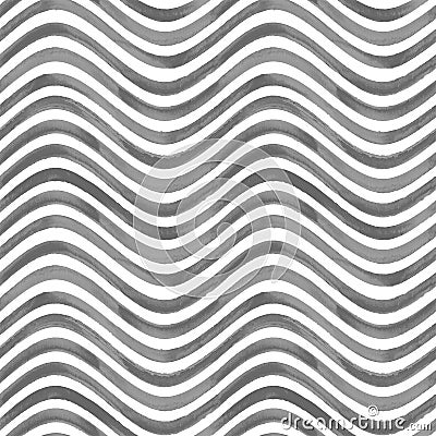 Black and white wavy striped background Stock Photo