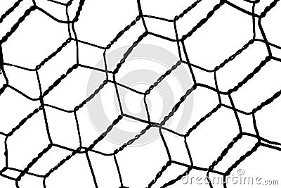 Black and White Wire Stock Photo