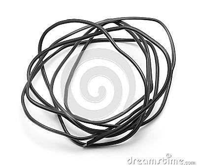 Black wire Stock Photo