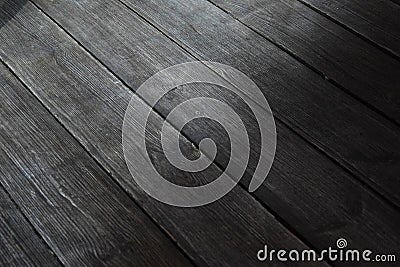 Black wood floor texture, hardwood Stock Photo