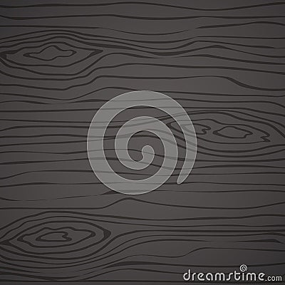 Black wooden cutting chopping board, wall, plank, table or floor surface. Wood texture. Vector Illustration