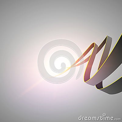 Black and yellow Bending line abstract background Vector Illustration