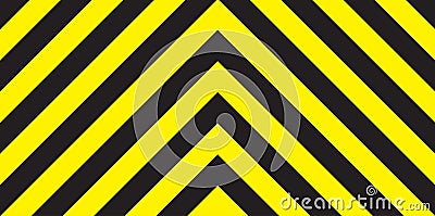 Black And Yellow Chevron Background Vector Illustration