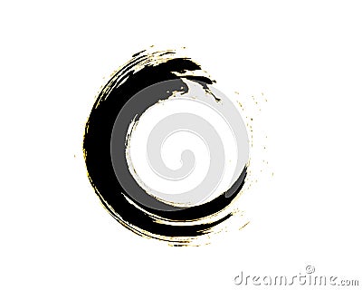 Zen Enso Symbol Design Vector Illustration