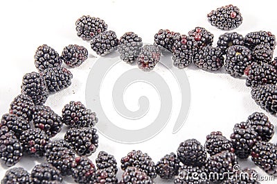 It`s a lot of blackberry Stock Photo