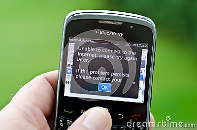 Blackberry smartphone Editorial Stock Photo