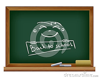 Blackboard. Back to school Vector Illustration