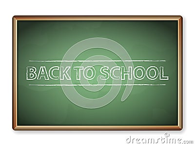 Blackboard back to school Vector Illustration