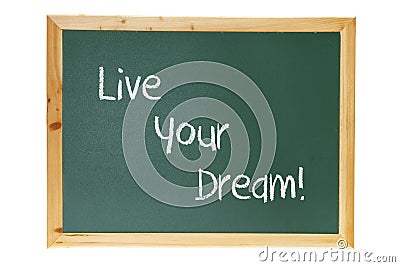 Blackboard with Inspiration Concept Stock Photo