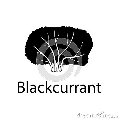 blackcurrant tree illustration. Element of plant icon for mobile concept and web apps. Detailed blackcurrant tree illustration can Cartoon Illustration