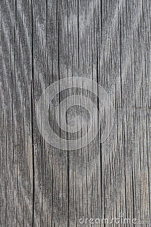 The blackened surface of the old board. Vertical drawing of wood. Macro Stock Photo