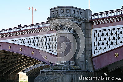 Blackfriar road bridge in London England Editorial Stock Photo