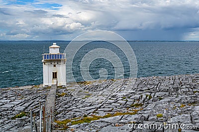 Blackhead Lighthouse, County Antrim, ireland. Stock Photo