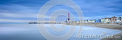 Blackpool at night Stock Photo