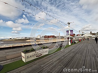 Blackpool ponton Editorial Stock Photo