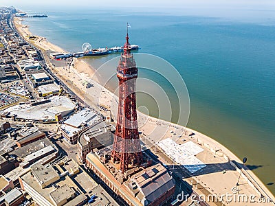 Blackpool tower in Blackpool, UK Stock Photo