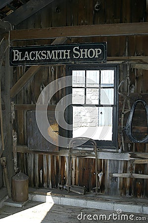Blacksmith Shop Stock Photo