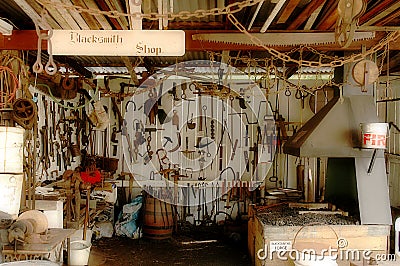 Blacksmith Shop Stock Photo