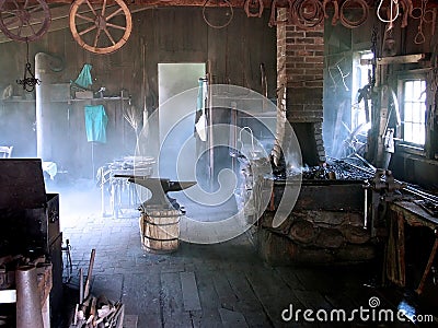 Blacksmith Shop Stock Photo