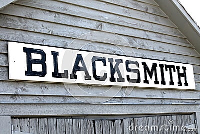 Blacksmith Shop Stock Photo