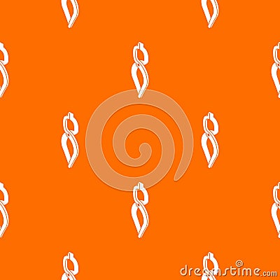 Blacksmith tong pattern vector orange Vector Illustration